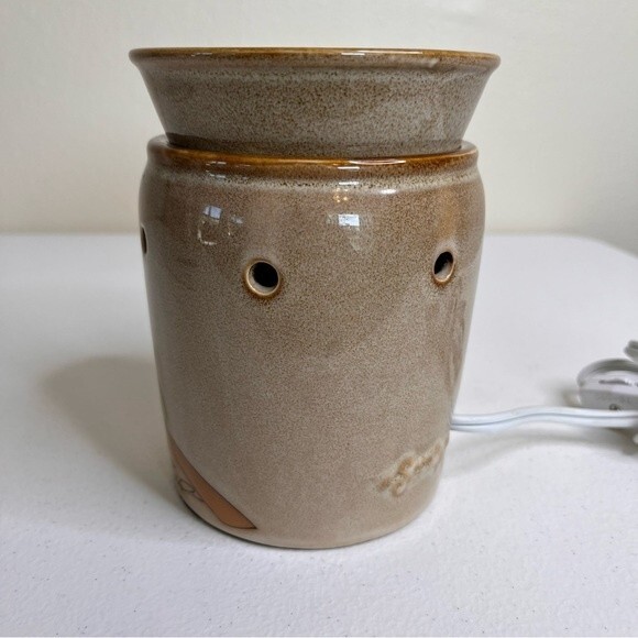 Scentsy Owl on Limb Full Size Wax Warmer Stone Color WORKS Style 26973 Complete - Picture 3 of 13